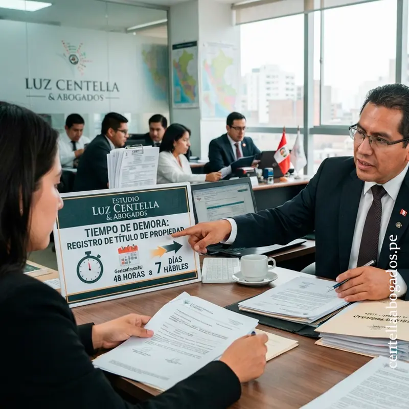 Abogado inmobiliario Abogado de Registros Públicos tiempo de Demora Registro de un Título de Propiedad