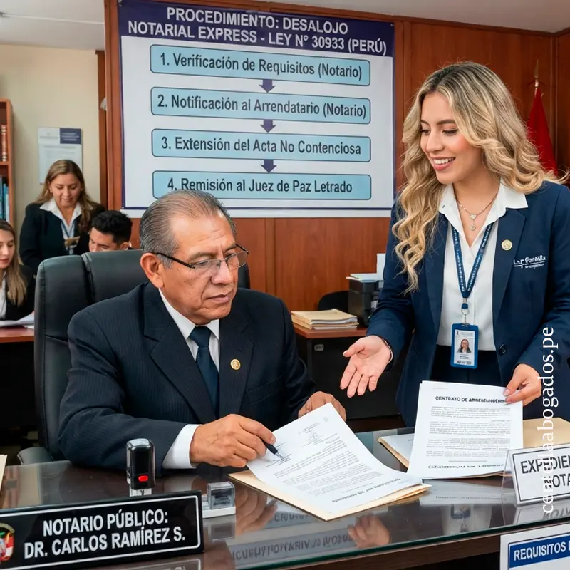 Abogado inmobiliario Abogado especialista de Desalojo Notarial Express Procedimiento Ante Notario para el Desalojo Notarial Express